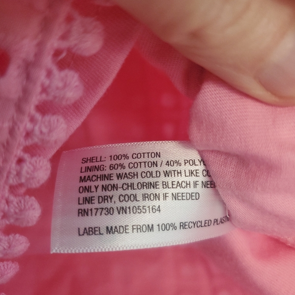 Lilly Pulitzer Target Pink Eyelet Lace  Medium M NWT Vacation Pink Stret… - Picture 11 of 12